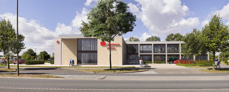 Sparkasse Hamm schließt Mietvertrag mit ecandes für Neubau im Dreiländereck