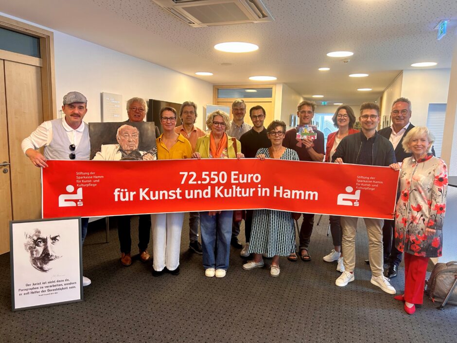 Die Stiftung der Sparkasse Hamm für Kunst- und Kulturpflege fördert 12 Projekte in Höhe von 72.550 Euro
