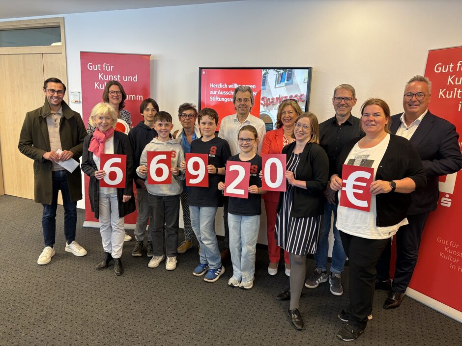 Die Stiftung der Sparkasse Hamm für Kunst- und Kulturpflege fördert 10 Projekte in Höhe von 66.920 Euro