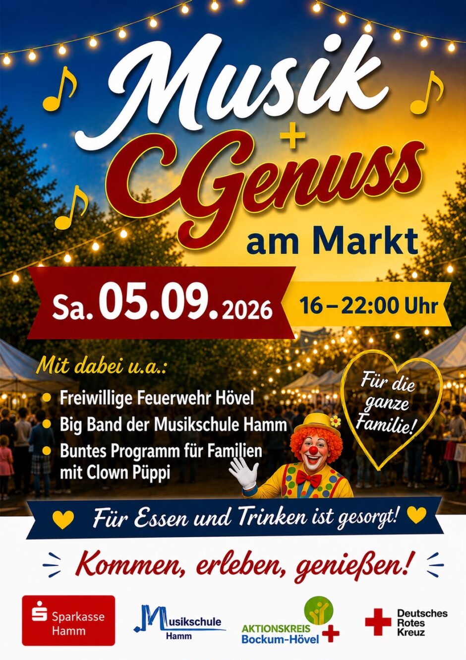 Sparkasse Hamm präsentiert das „Wein- und Genussfest“ auf dem Höveler Markt